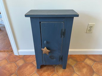 Blue Painted Country Style Cabinet
