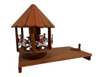 Handmade Child's Carousel Toy Made In Mexico