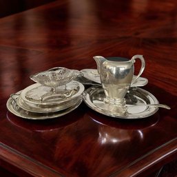 Elevate Your Event Vintage Silver Plated Towle Lenox Reed Totaling 10 Serving Pieces!