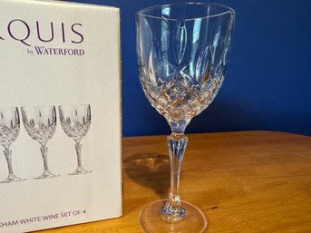 Marquis By Waterford Markham White Wine Set Of 4 W / Box