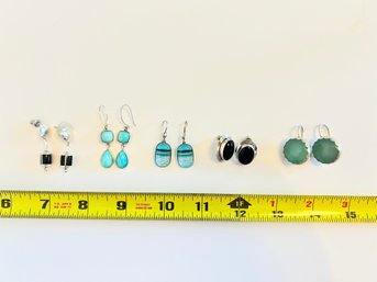 5 Pairs Of Colorful Earrings