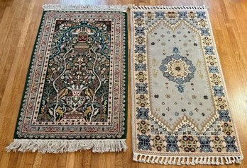 2 Fringed Area Rugs (Larger 2.5 By 5 Feet)