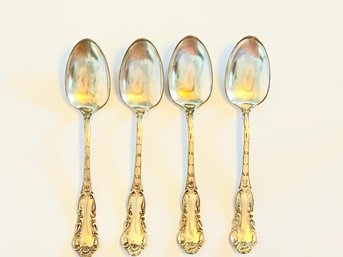 Set Of 4 - 1865 H. Sears & Sons Silverplate Spoons