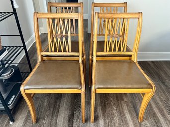 Set Of Four Wisconsin Chair Co Chairs