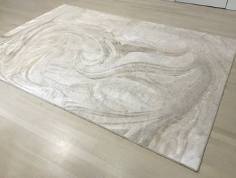 A Ruggable Marble Golden Ivory Flatwoven Area Rug - 6 X 9
