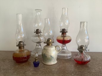 Vintage Oil Lamp Lot