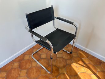 As Is Mid Century Style Chrome Chair