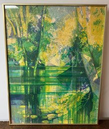 Framed Lithograph By Camille Hilaire