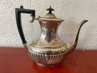 Vintage Art Deco IFS England Silver-plate Coffee Pot Bakelite Handle & Finial