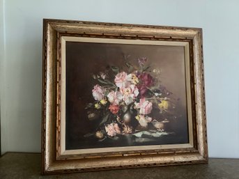 Floral Oil On Canvas