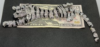 Massive 10.5' Fully Articulating Over-Shoulder Tiger Brooch