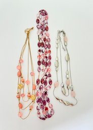 Lot Of 3 Long Necklaces