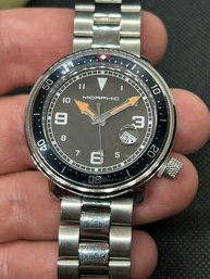 Men's MORPHIC M74 Series Gunmetal Military Style Field Watch