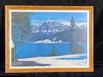 Framed Brooks Lake Artwork