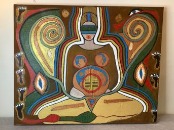 Oil On Canvas Of Blindfolded Woman By Sonia Sola