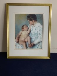 Mary Cassatt 'Baby's First Caress' 1891 Pastel On Paper