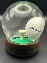 'TEE ME UP' Golf Ball Water Globe Puzzle Game