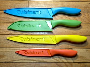 Never Used CUISINART 'ADVANTAGE' Ceramic Coated Kitchen Knives
