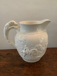 Wedgwood Creamware Hunt Scene Pitcher