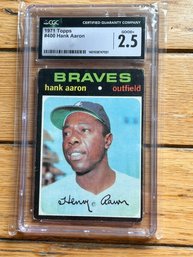 CGC Graded 1971 Hank Aaron Baseball Card