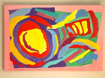 Sun Over Meadows - Signed - Simon Jeruchim - Original Painting On  Canvas - 2015 - 36 X 24