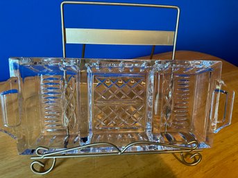 Waterford 3 Section Dish 13 1/2' No Box