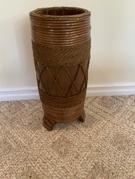 Chinese Wooden Floor Vase