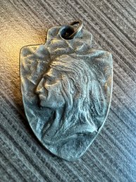 Pewter Indigenous Arrowhead Pendant