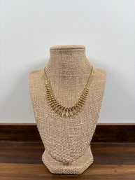 10k Gold European Stamp 417 Egyptian Revival Graduated 17inch Necklace With Lobster Clasp 13.5grams