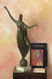 Padre Andrea P.A. Martini Bronze Soaring Spirit Sculpture Italy