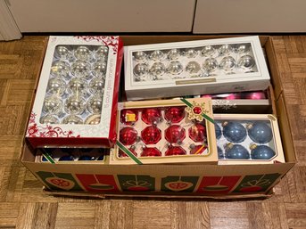 Box Of Christmas Ornaments