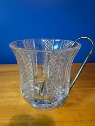 Cashs Cooper Ice Bucket With Stainless Tongs W/ Box