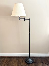 Pottery Barn Metal Floor Lamp With Linen Shade