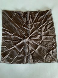 Christian Dior Brown Silk Patterned Pocket Square #7