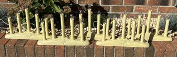 Grouping Of 5 Vintage Christmas Window Candoliers/ Window Candles