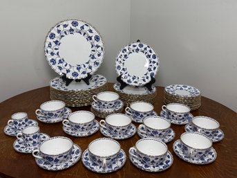 Vintage Spode Colonel Pattern Bone China England, Service For Twelve
