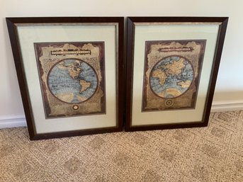 Framed Prints Of World Maps