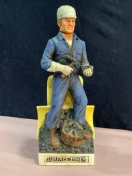 Sealed Old Bardstown Bourbon Whisky Surface Miner Decanter