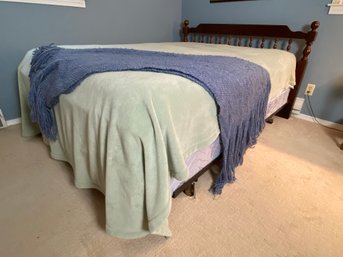 Bed With Wooden Bed Frame