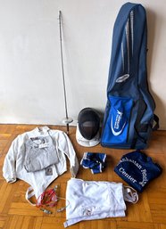 Kid's Fencing Deluxe 10-Piece Electric Foil Set: Epee, Mask, Glove & More (Jacket Size 11-12 Youth)
