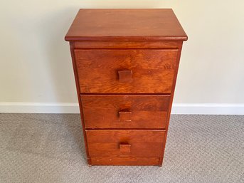 3 Drawer Small Wood Cabinet