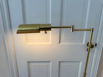Modern Brass Library Lamp With Dimmer Switch