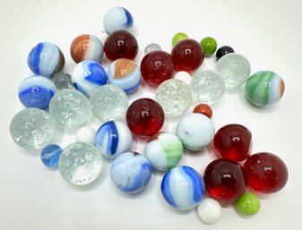 Over 35 Vintage Marbles