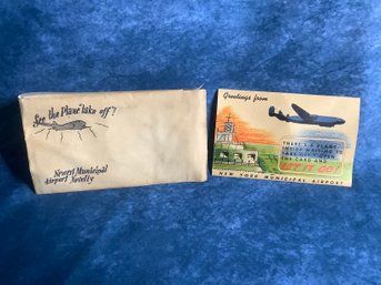 Vintage Ny Airport Card