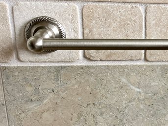 A Collection Of Jado Satin Nickel Towel Bars - Hooks - Roll Holder - Bath 2A