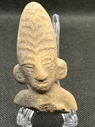 Superb Ancient Pre-Columbian TEOTIHUACAN Terra Cotta Figure Head- 200-700 A.D.