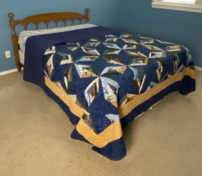 Bed With Wooden Bed Frame