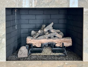 A Gas Fireplace Log Insert - Room 2