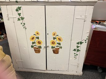 Antique Garden Cabinet