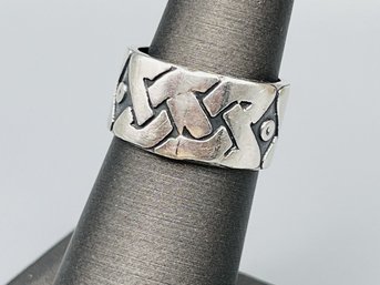 925 Sterling Silver Wide Band Ring